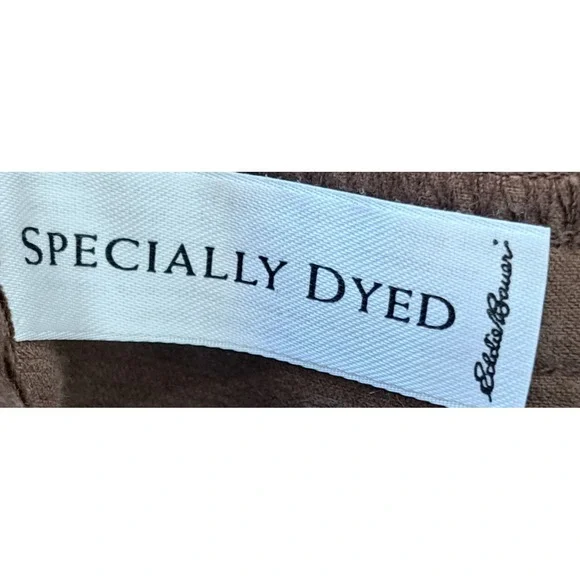 Eddie Bauer Corduroy Skirt Womens 12 Brown Back Pockets Knee Length A Line Flare - Picture 8 of 12